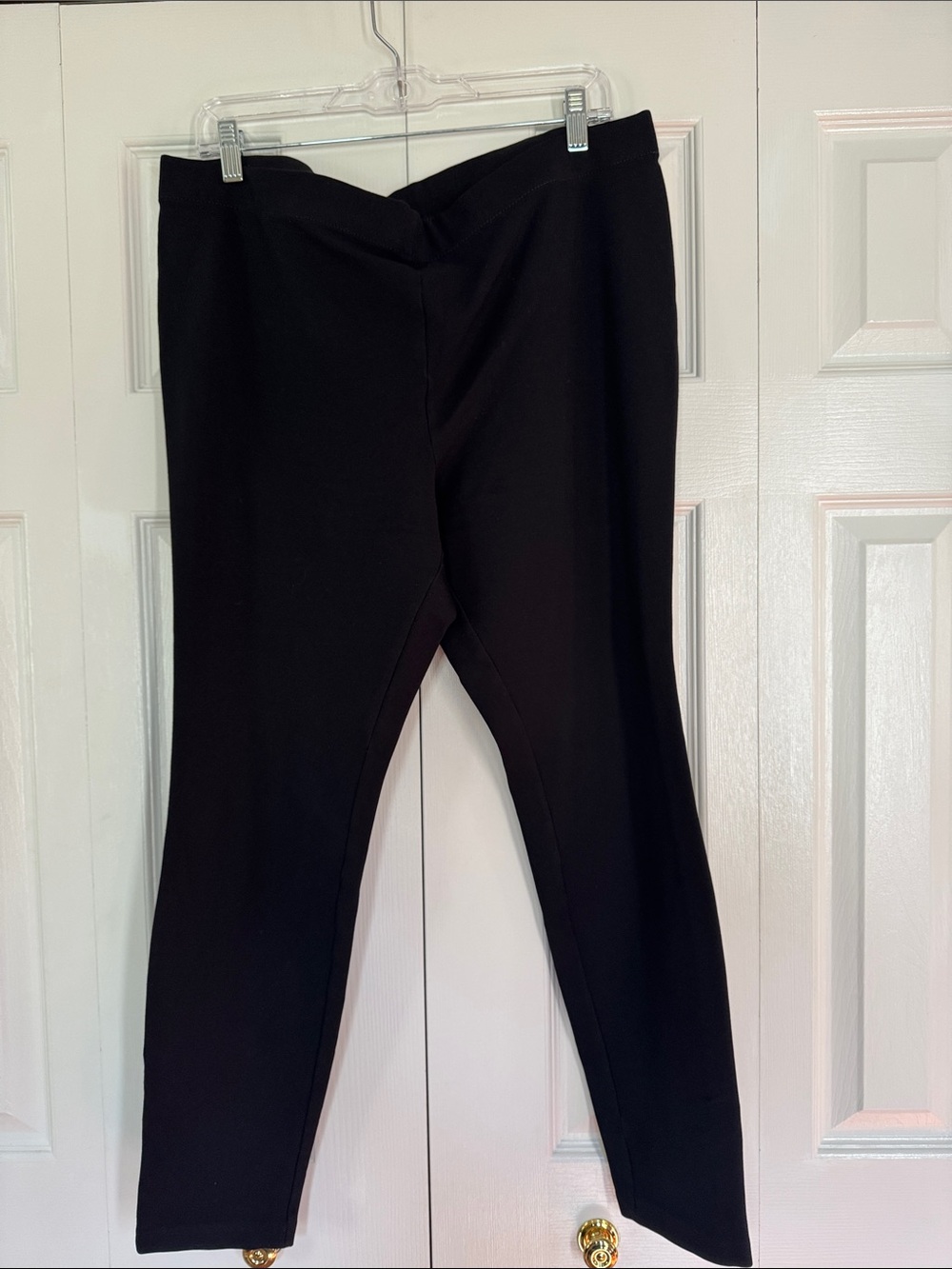 Talbots Black Skinny Ponte Pull-On Leggings